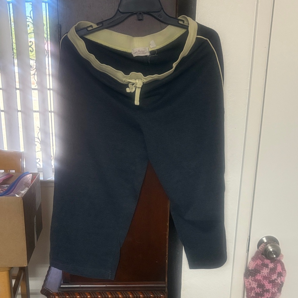 Women's Black and Cream Pants